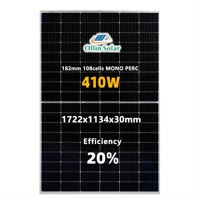 가정 태양계를 위한 풀 블랙 모노 페르크 9bb PV 광기전성 태양 전지판