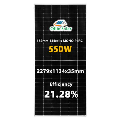 36V 방수 단일결정 태양력 판 540W 545W 550W