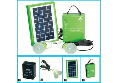 5w 태양 PV 단위 및 1개의 건전지 2 전구를 가진 정상적인 휴대용 태양 전지판 충전기
