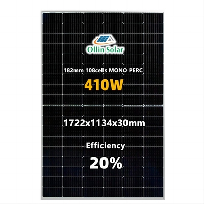 주문 가정 태양계를 위한 풀 블랙 모노 페르크 9bb PV 광기전성 태양 전지판 online manufacture