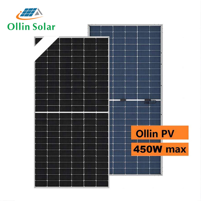 주문 반쪽 전지 단일결정 태양 전지판 PV 모듈 태양에너지 지판 440W 450W 455W online manufacture