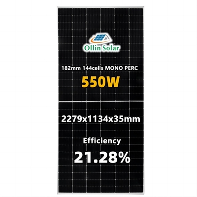 주문 집의 반쪽 전지 단일결정 태양 전지판 182 밀리미터 10bb 545W 550W 560W online manufacture