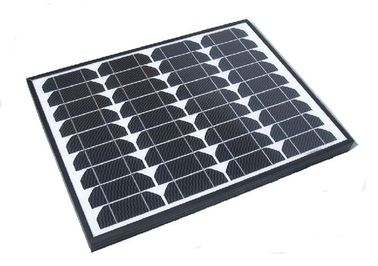 주문 격자 떨어져 12v 배터리 충전기를 위한 60 와트 까만 구조 Monocrystalline 태양 전지판 online manufacture
