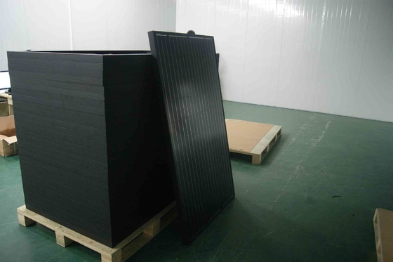 주문 300w 330w 태양 모노 판은 모두가 검게한 흑색 프레임 검정색 백시트로 완전히 검어집니다 online manufacture