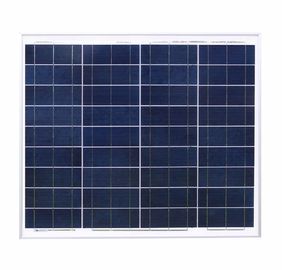 알루미늄 60w 낮은 크리스탈 태양 전지판 21.6v 회로 전압 - 유리를 다림질하십시오
